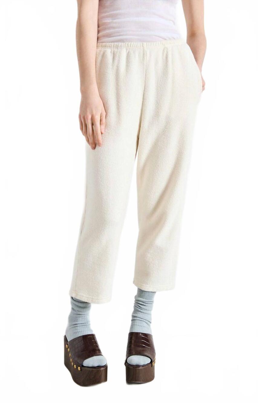 NEW AMERICAN VINTAGE bobypark jogger pants in ecru